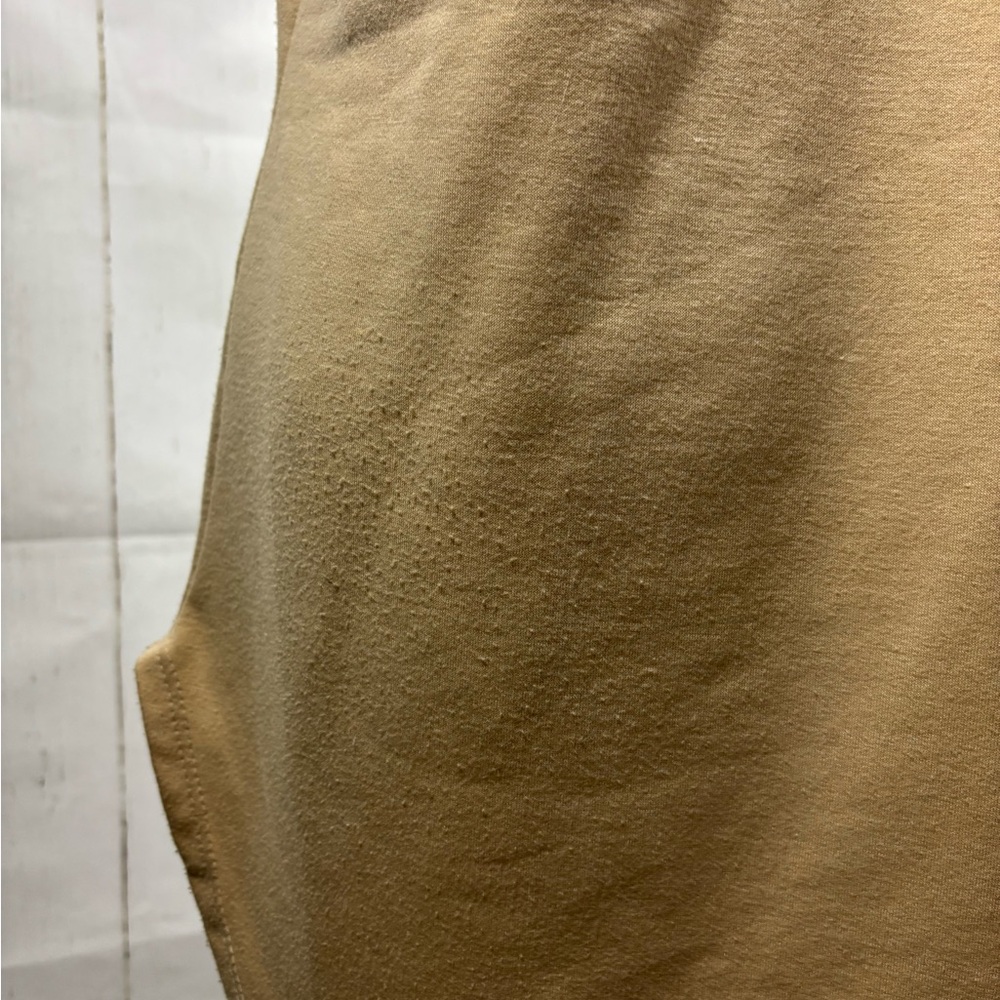 Distress Rip Tunic Top Beige Tan - Picture 6 of 6
